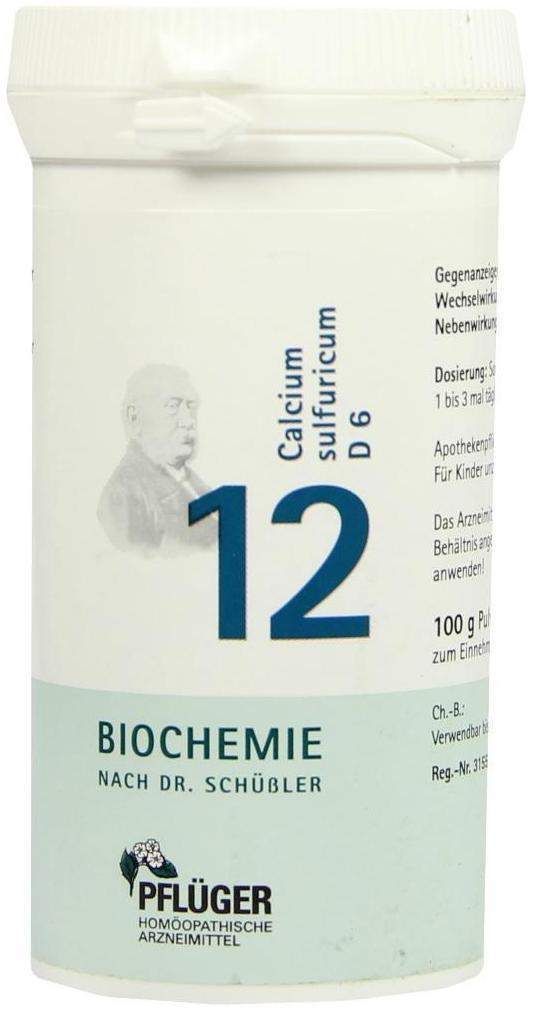 Biochemie Pflüger 12 Calcium Sulfuricum D 6 100 G Pulver