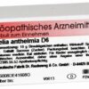 Spigelia Anthelmia D 6 Globuli